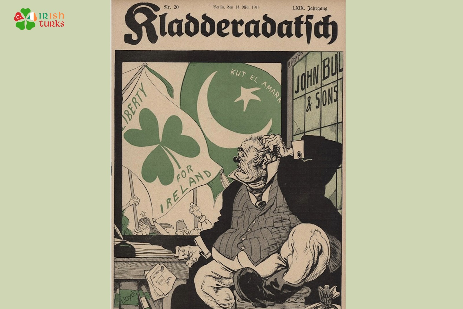 İrlanda ile Osmanlı'yı Bir Araya Getiren Karikatür